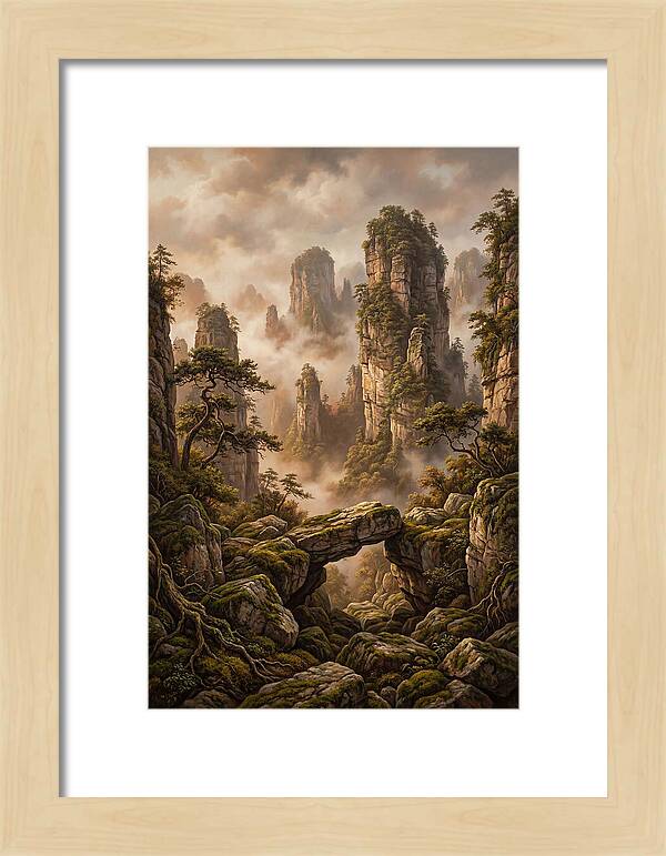 Karst Tower Landscape With Mist