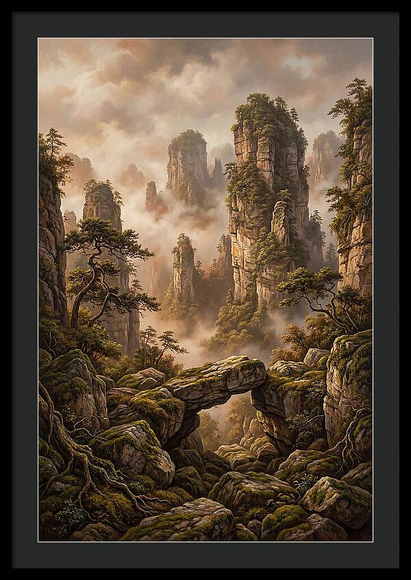Karst Tower Landscape With Mist
