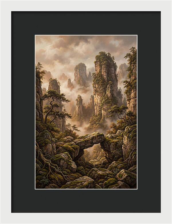Karst Tower Landscape With Mist