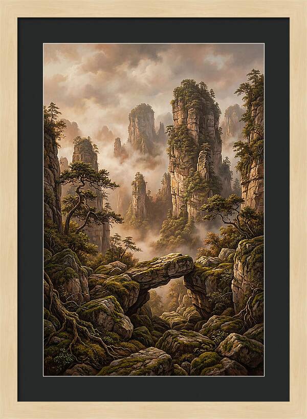 Karst Tower Landscape With Mist