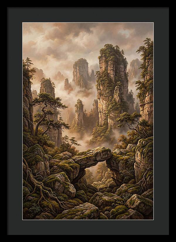 Karst Tower Landscape With Mist