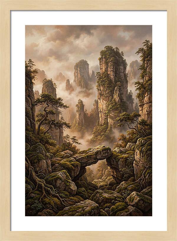 Karst Tower Landscape With Mist