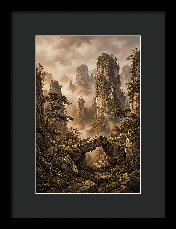 Karst Tower Landscape With Mist