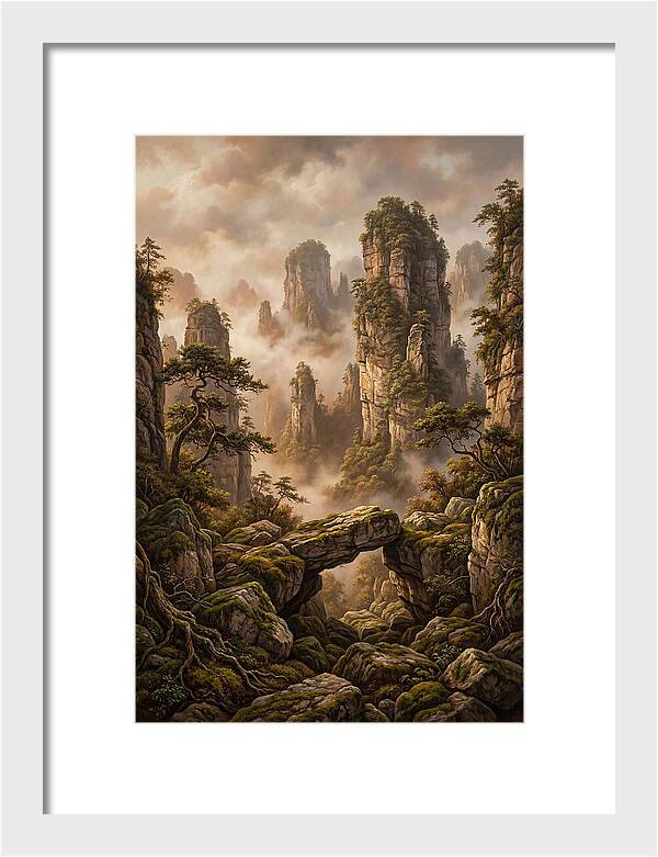 Karst Tower Landscape With Mist