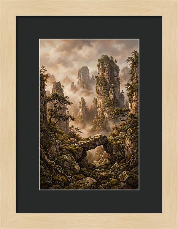 Karst Tower Landscape With Mist