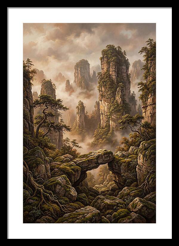 Karst Tower Landscape With Mist