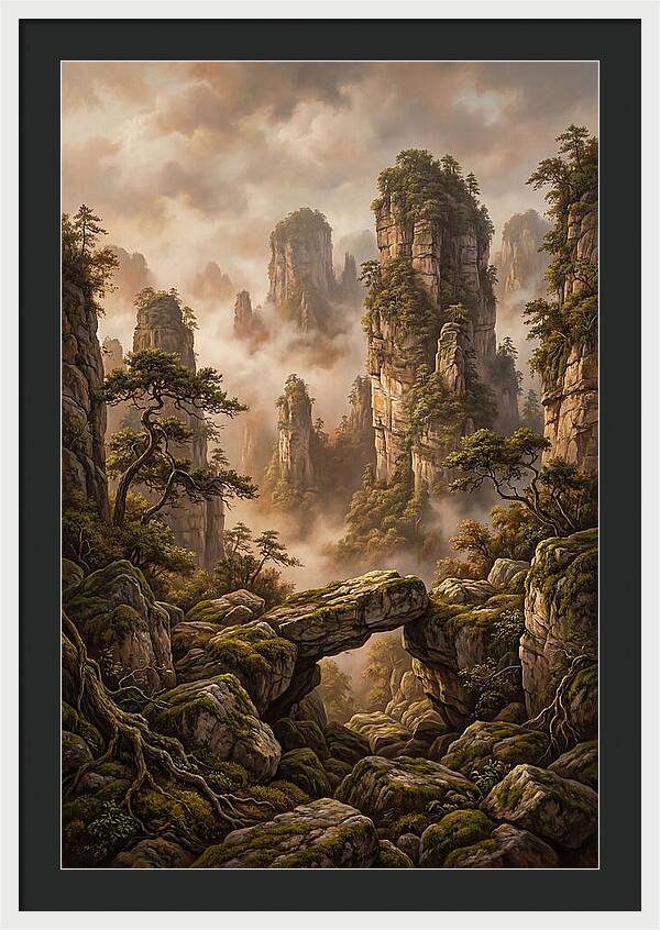 Karst Tower Landscape With Mist