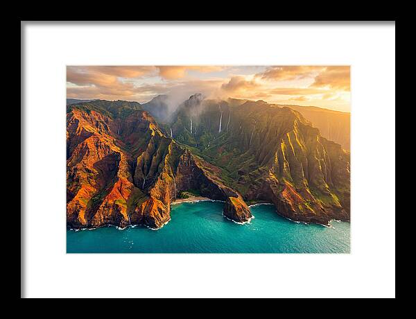Kauais Majestic Coastline At Dusk