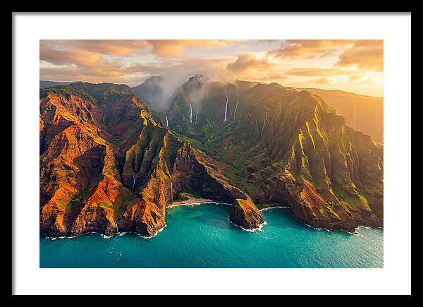 Kauais Majestic Coastline At Dusk