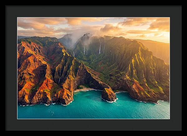 Kauais Majestic Coastline At Dusk