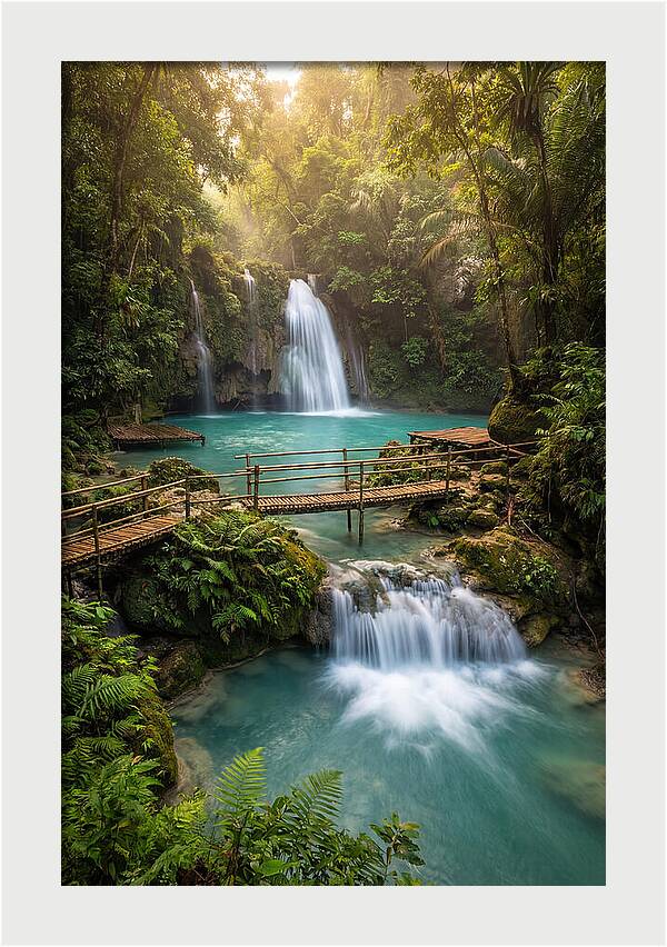 Kawasan Falls At Golden Hour