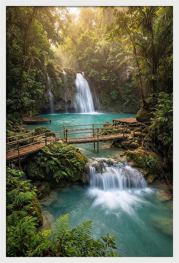 Kawasan Falls At Golden Hour