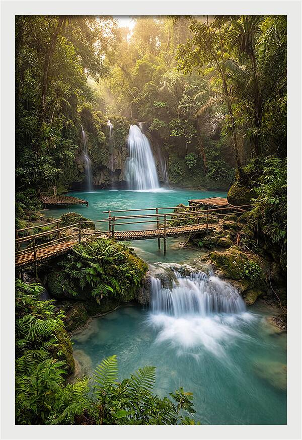 Kawasan Falls At Golden Hour