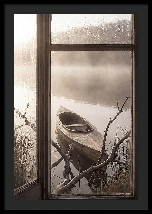 Kayak On Misty Lake