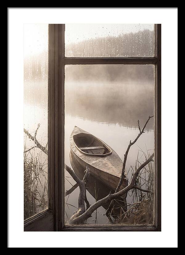 Kayak On Misty Lake