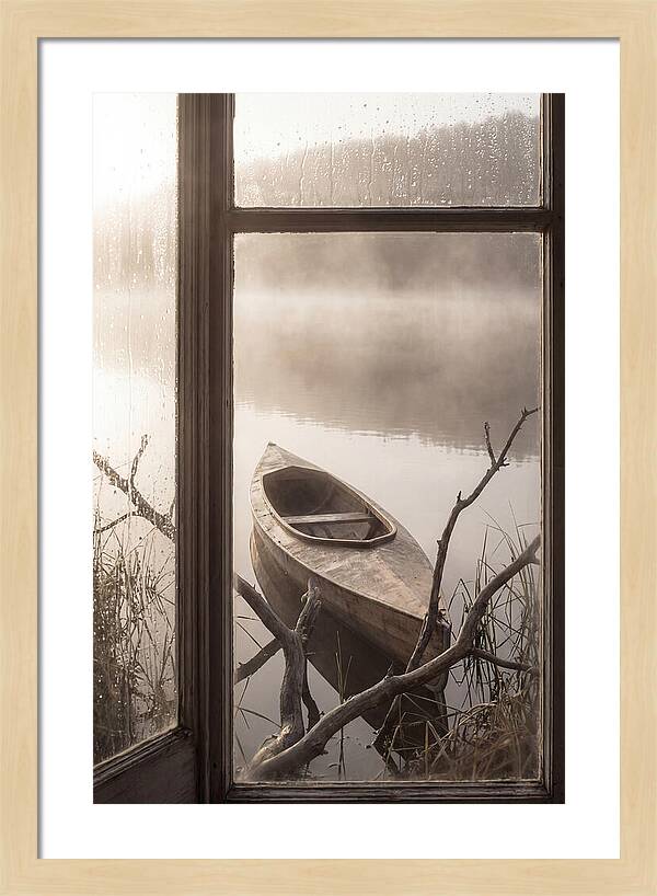 Kayak On Misty Lake