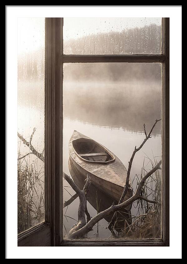 Kayak On Misty Lake