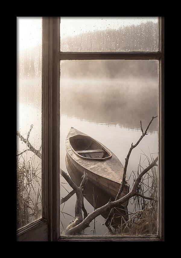 Kayak On Misty Lake