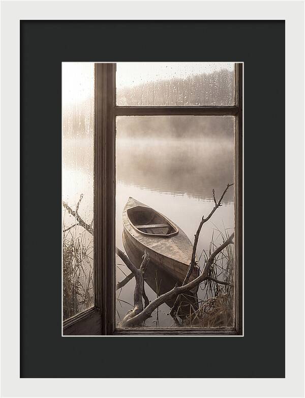 Kayak On Misty Lake