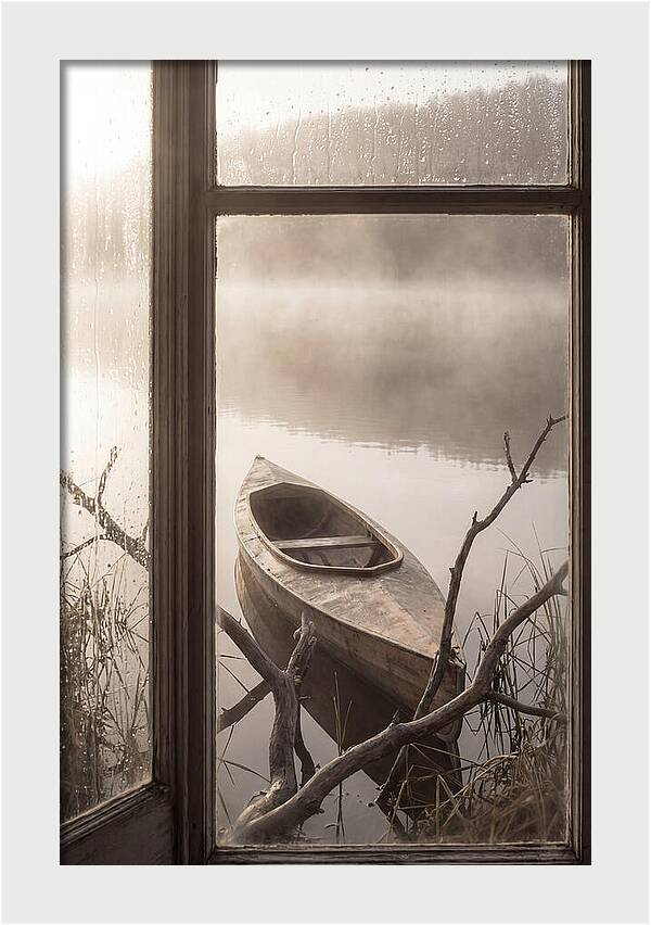 Kayak On Misty Lake