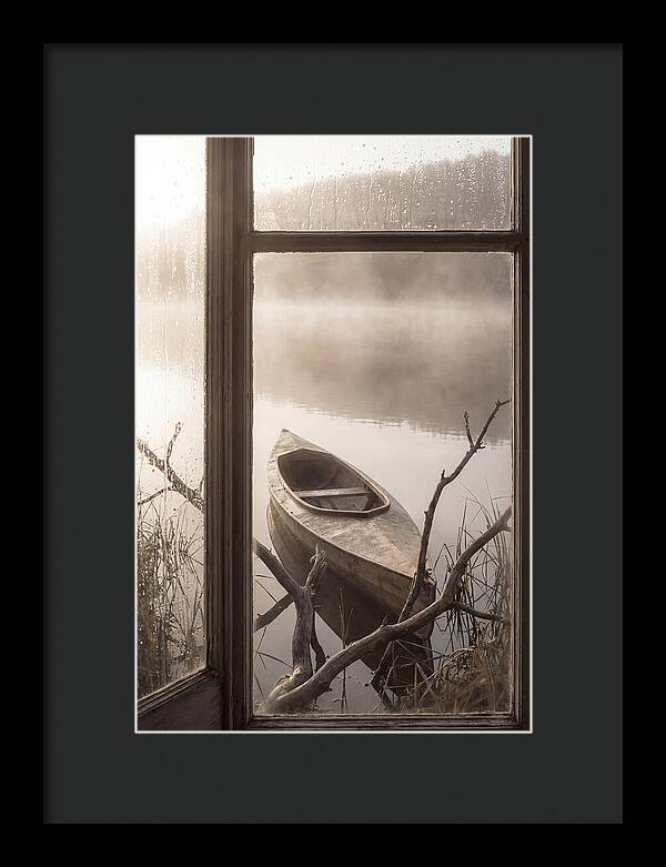 Kayak On Misty Lake