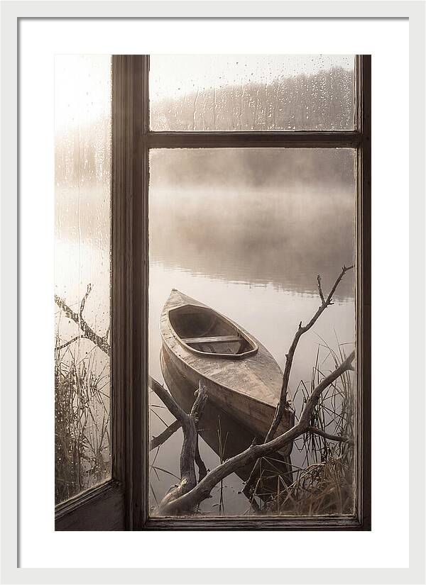 Kayak On Misty Lake