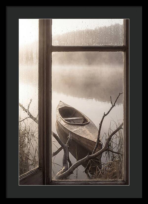 Kayak On Misty Lake