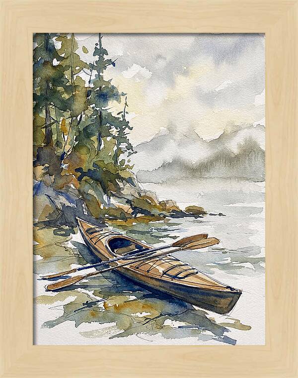 Kayak On Tranquil Waters