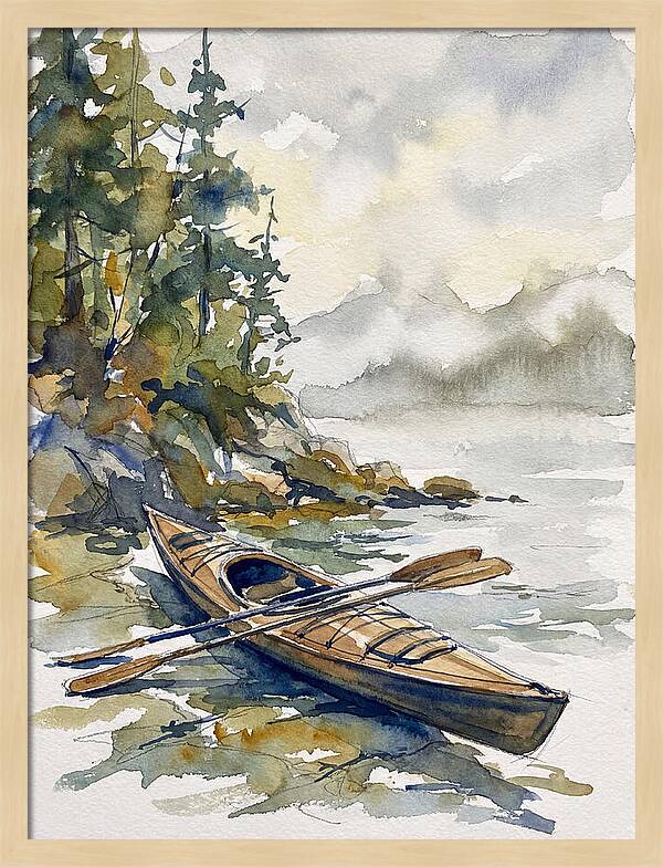 Kayak On Tranquil Waters