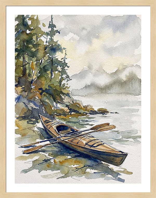 Kayak On Tranquil Waters