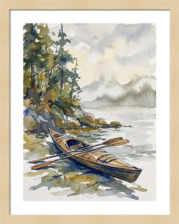 Kayak On Tranquil Waters