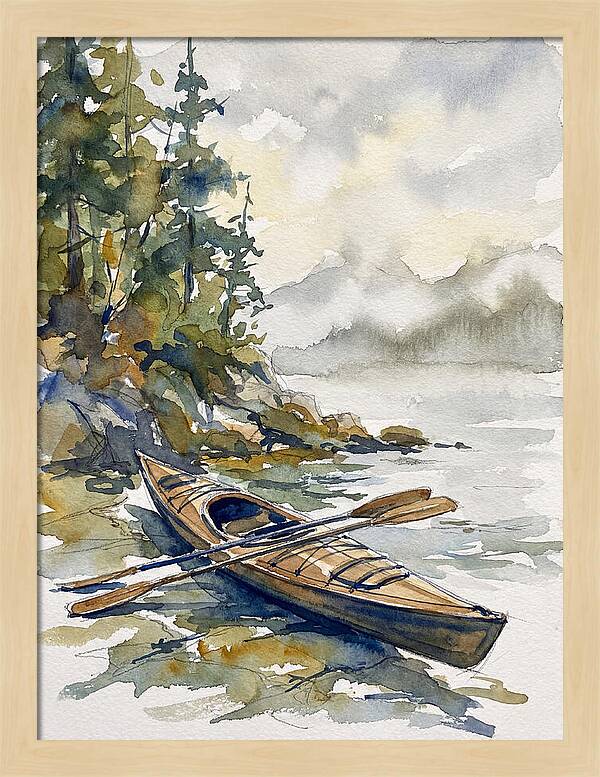 Kayak On Tranquil Waters