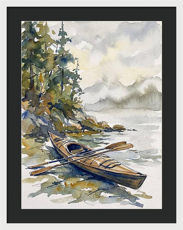Kayak On Tranquil Waters