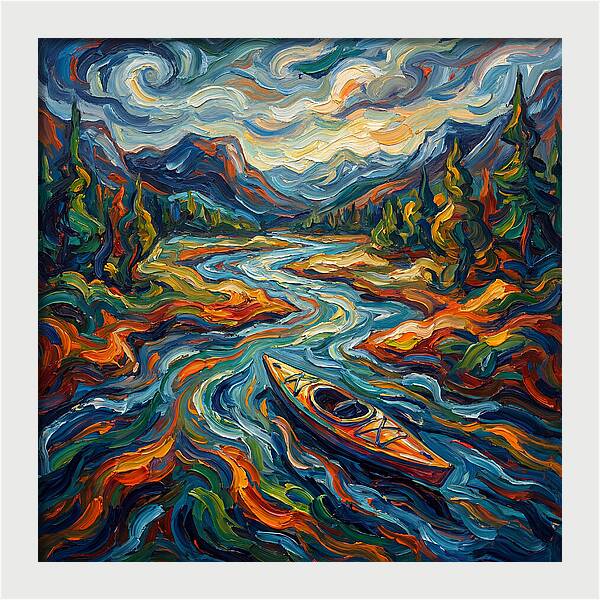 Kayaking Through Vibrant Landscapes