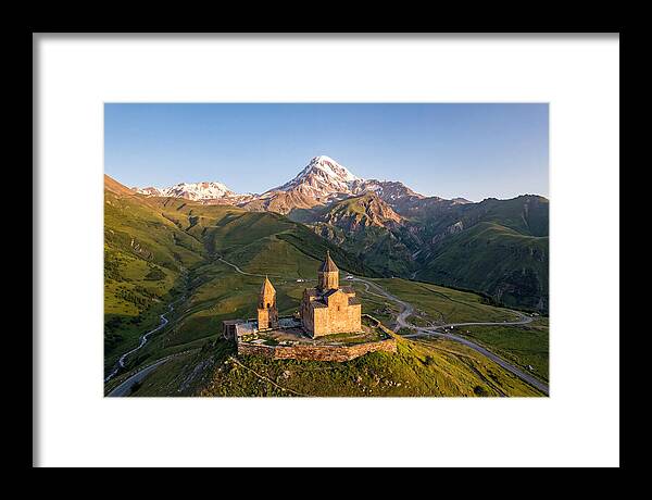 Kazbegi Panorama At Golden Hour
