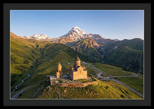 Kazbegi Panorama At Golden Hour