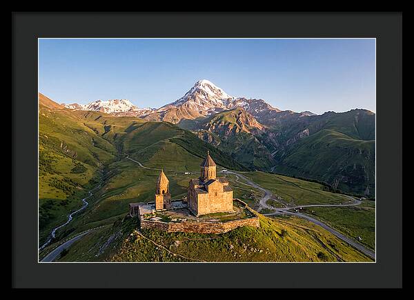 Kazbegi Panorama At Golden Hour