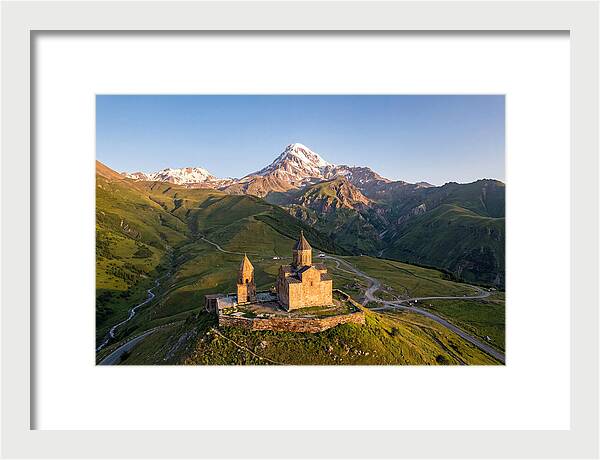 Kazbegi Panorama At Golden Hour