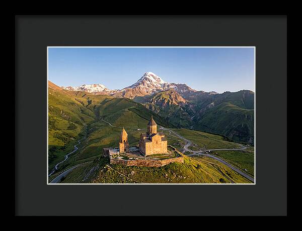 Kazbegi Panorama At Golden Hour