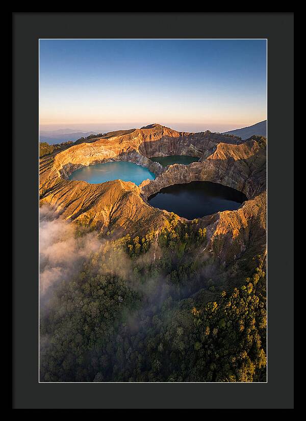 Kelimutu Crater Lakes At Sunrise