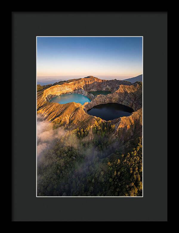 Kelimutu Crater Lakes At Sunrise