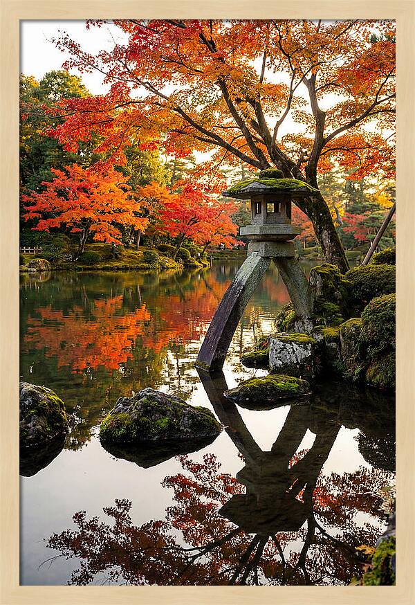 Kenrokuen Garden In Autumn Splendor
