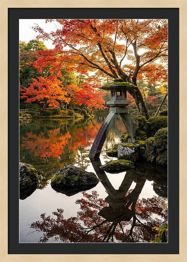 Kenrokuen Garden In Autumn Splendor