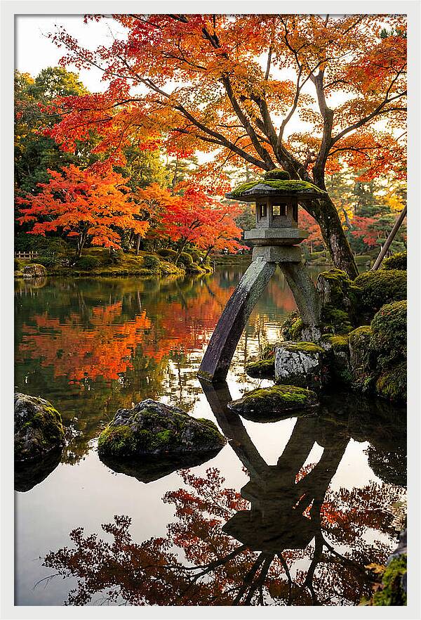 Kenrokuen Garden In Autumn Splendor