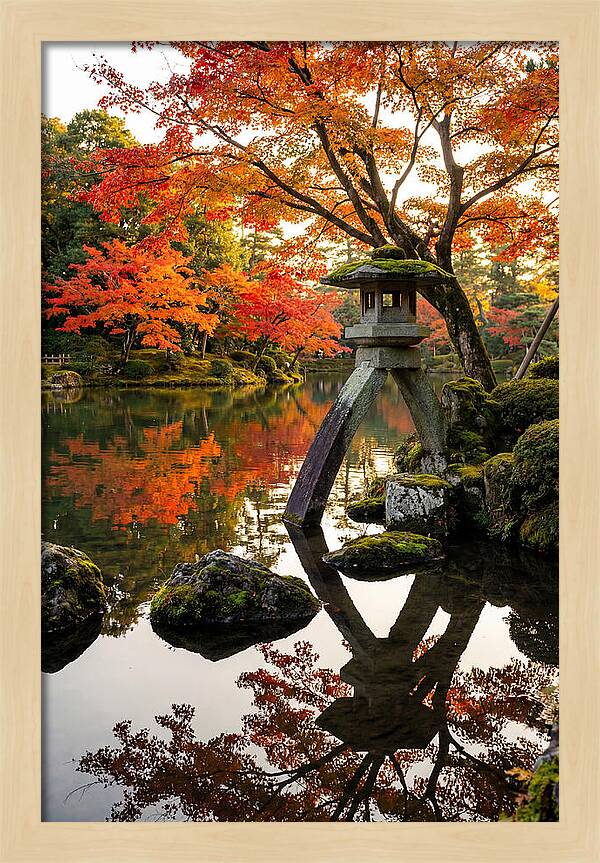 Kenrokuen Garden In Autumn Splendor