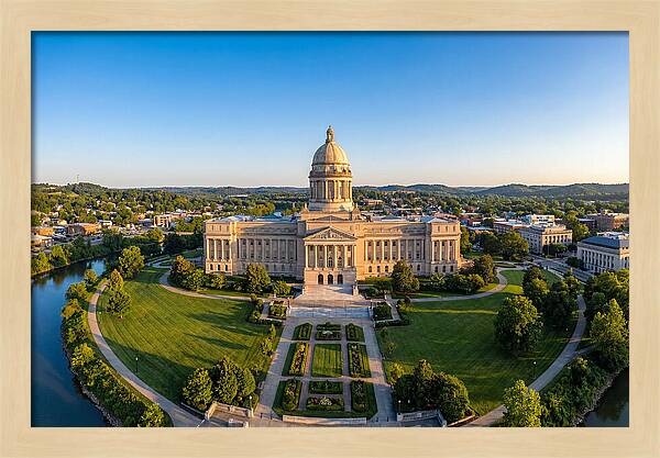 Kentucky State Capitol At Dusk