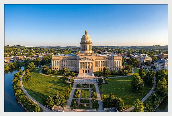 Kentucky State Capitol At Dusk