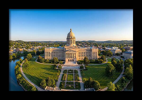 Kentucky State Capitol At Dusk