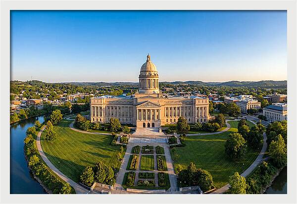 Kentucky State Capitol At Dusk