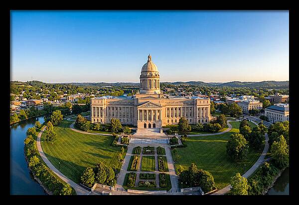 Kentucky State Capitol At Dusk